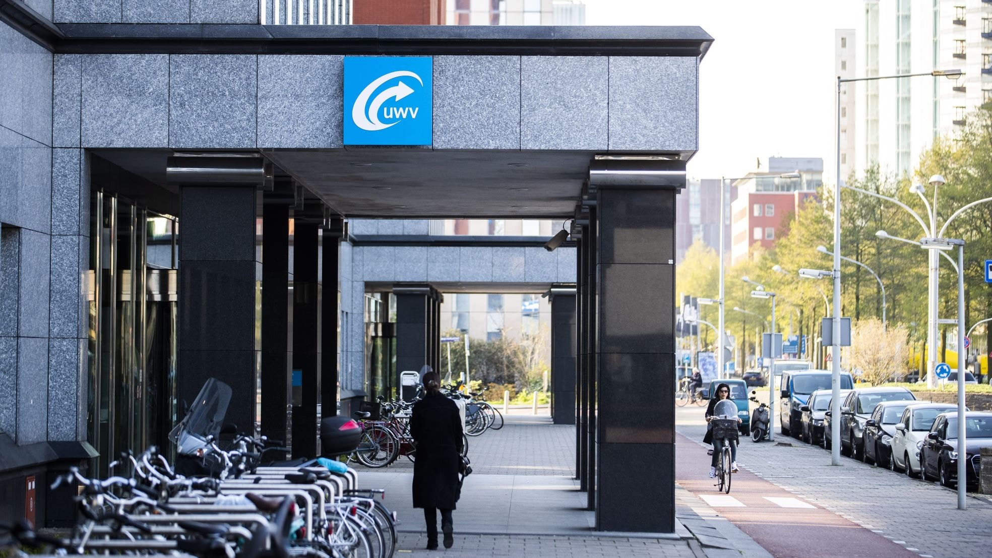 Een UWV-kantoor in Amsterdam. Een UWV-kantoor in Amsterdam. Foto: ANP