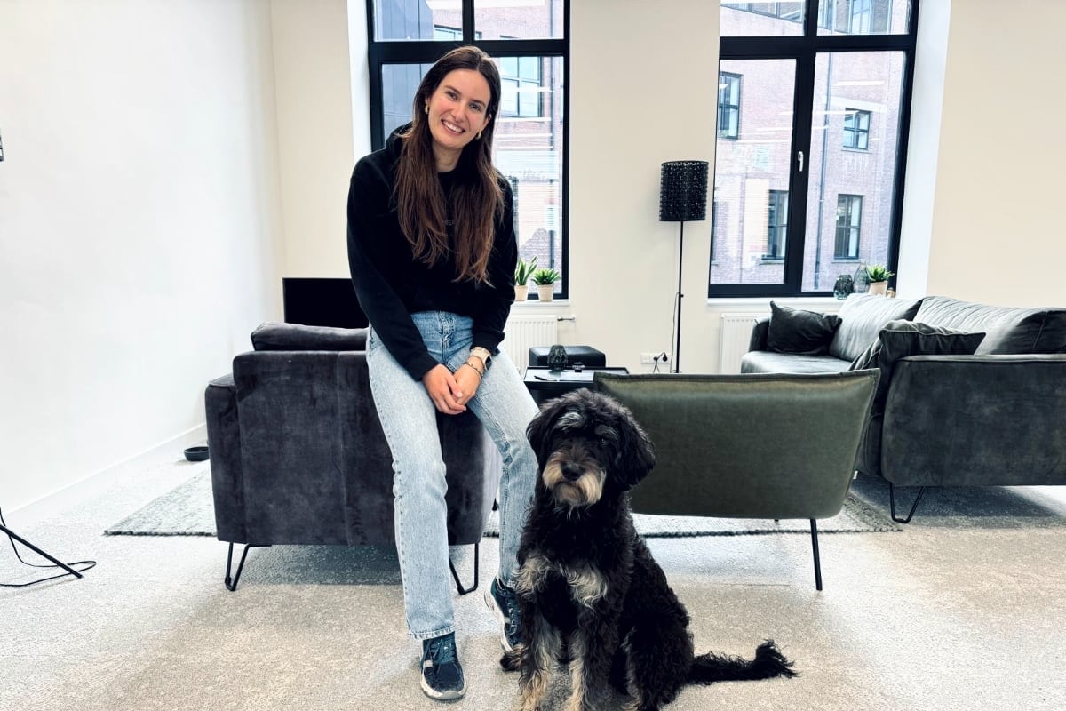 Fleur en haar hond Billie. Foto: eigen foto