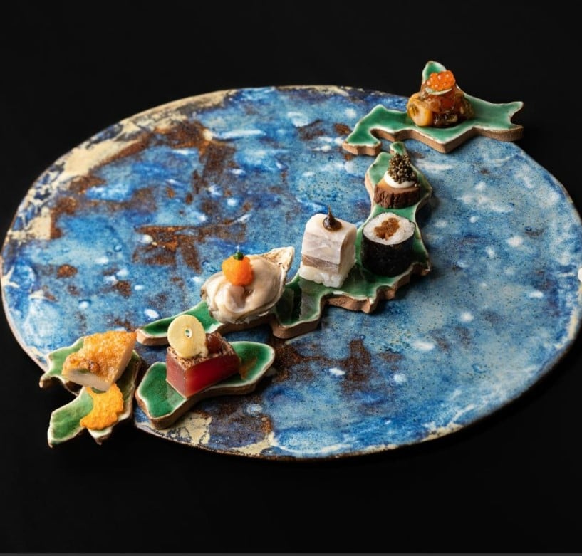 Een culinair hoogstandje van chef-kok Hiroaki Yamamoto. Een culinair hoogstandje van chef-kok Hiroaki Yamamoto. Foto: Hiroaki Yamamoto