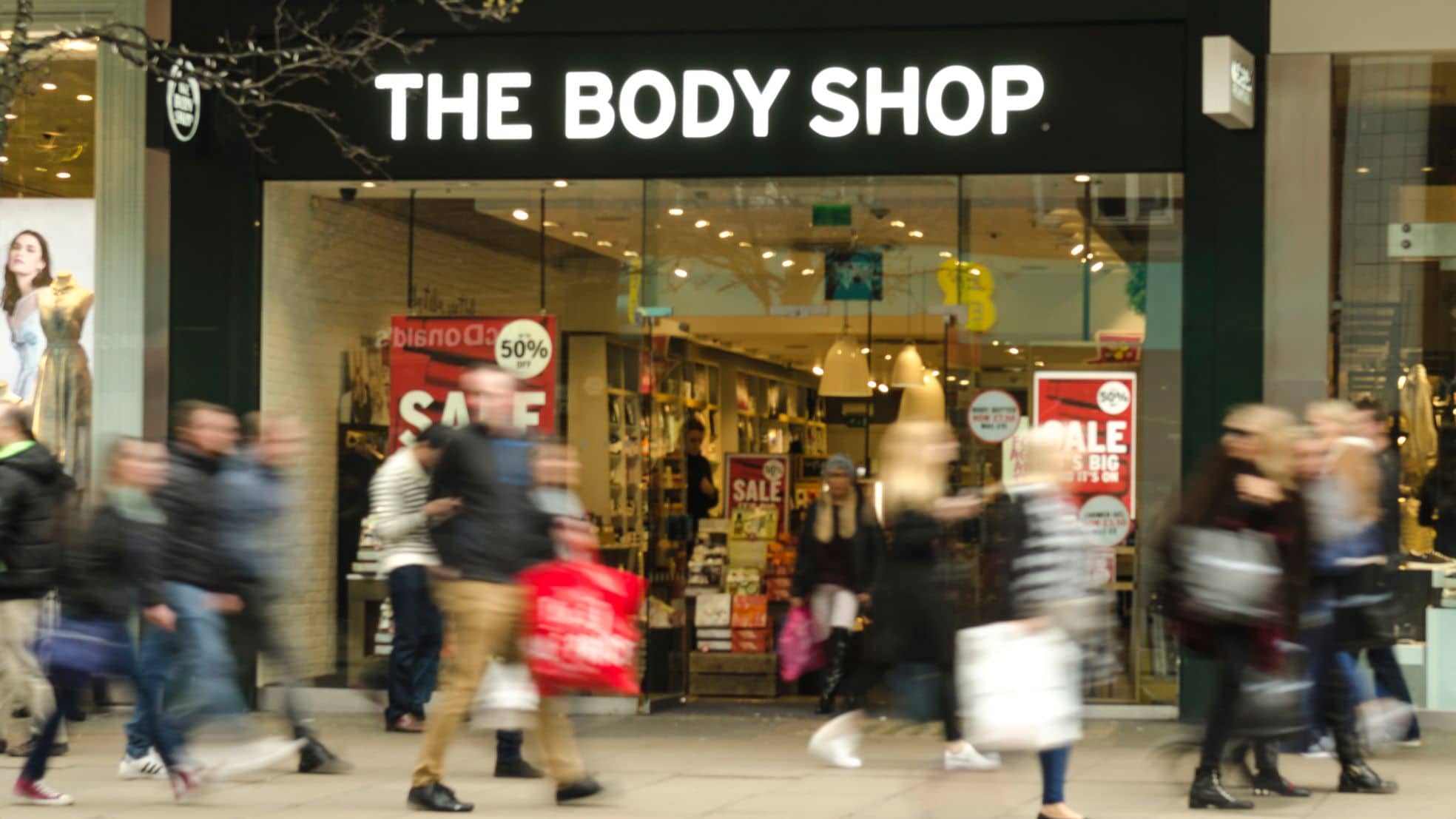 Een filiaal van The Body Shop. Shutterstock