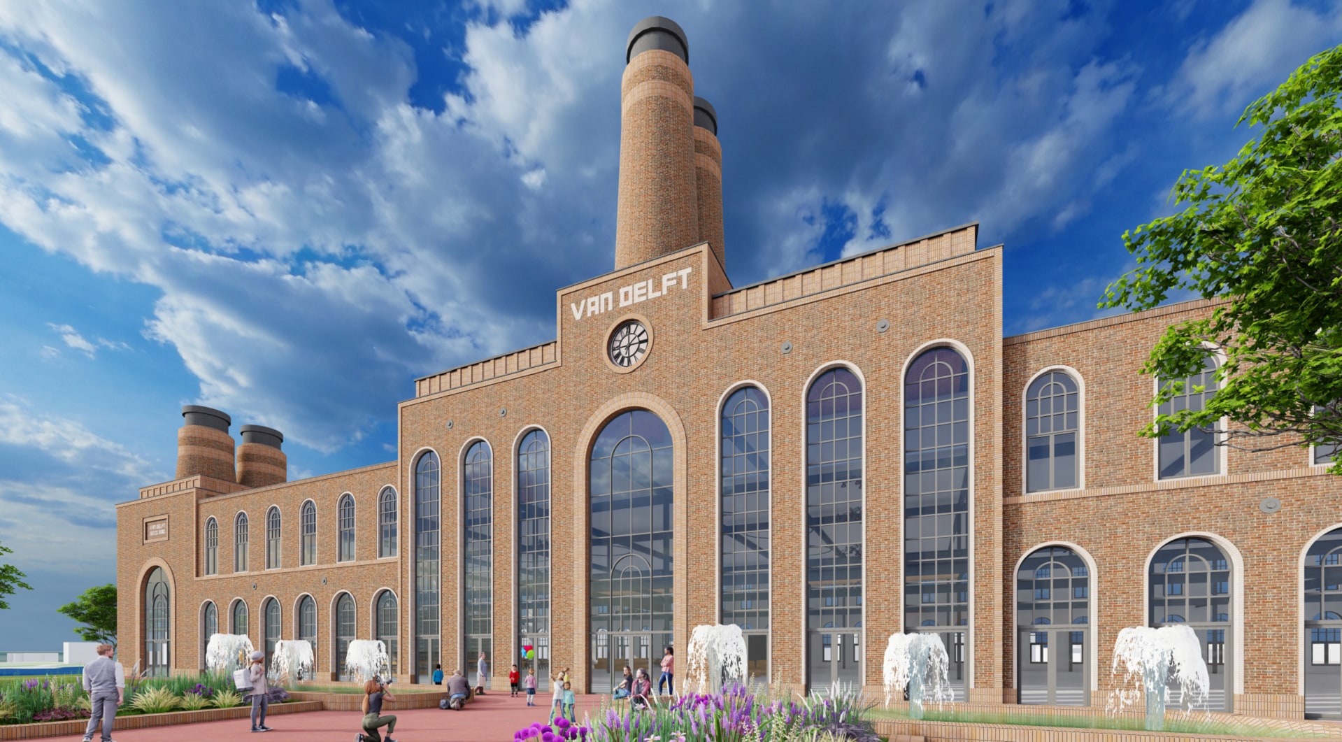Een impressie van het ontwerp van de Van Delft Pepernoten Experience Factory. Een impressie van het ontwerp van de Van Delft Pepernoten Experience Factory. Foto: EEvolv3D Harderwijk