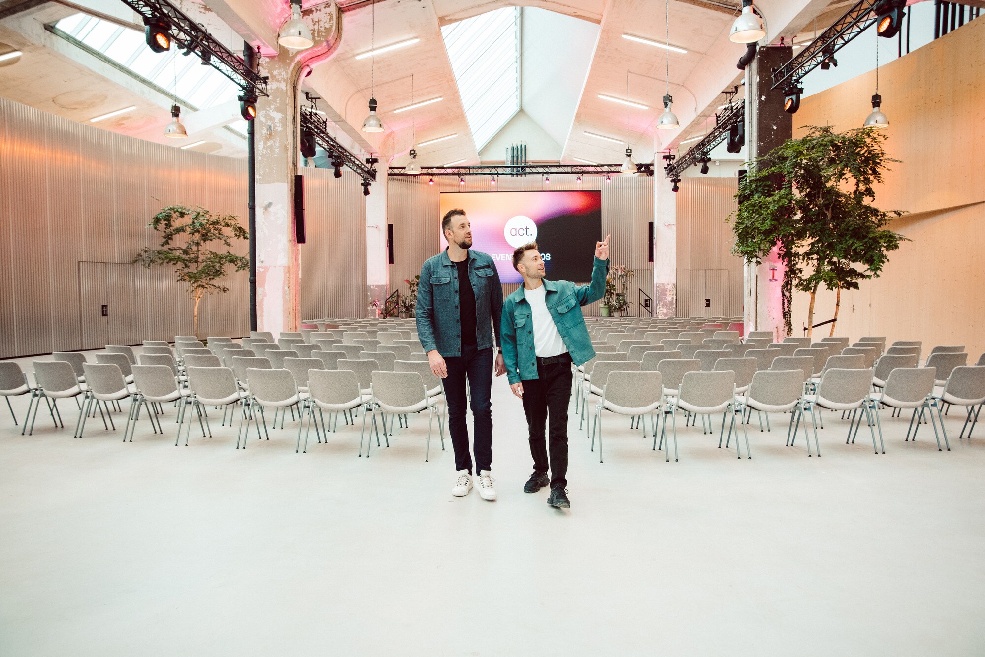 Robert van den Tooren en Cas van Horck van Act Eventstudios. Act Eventstudios