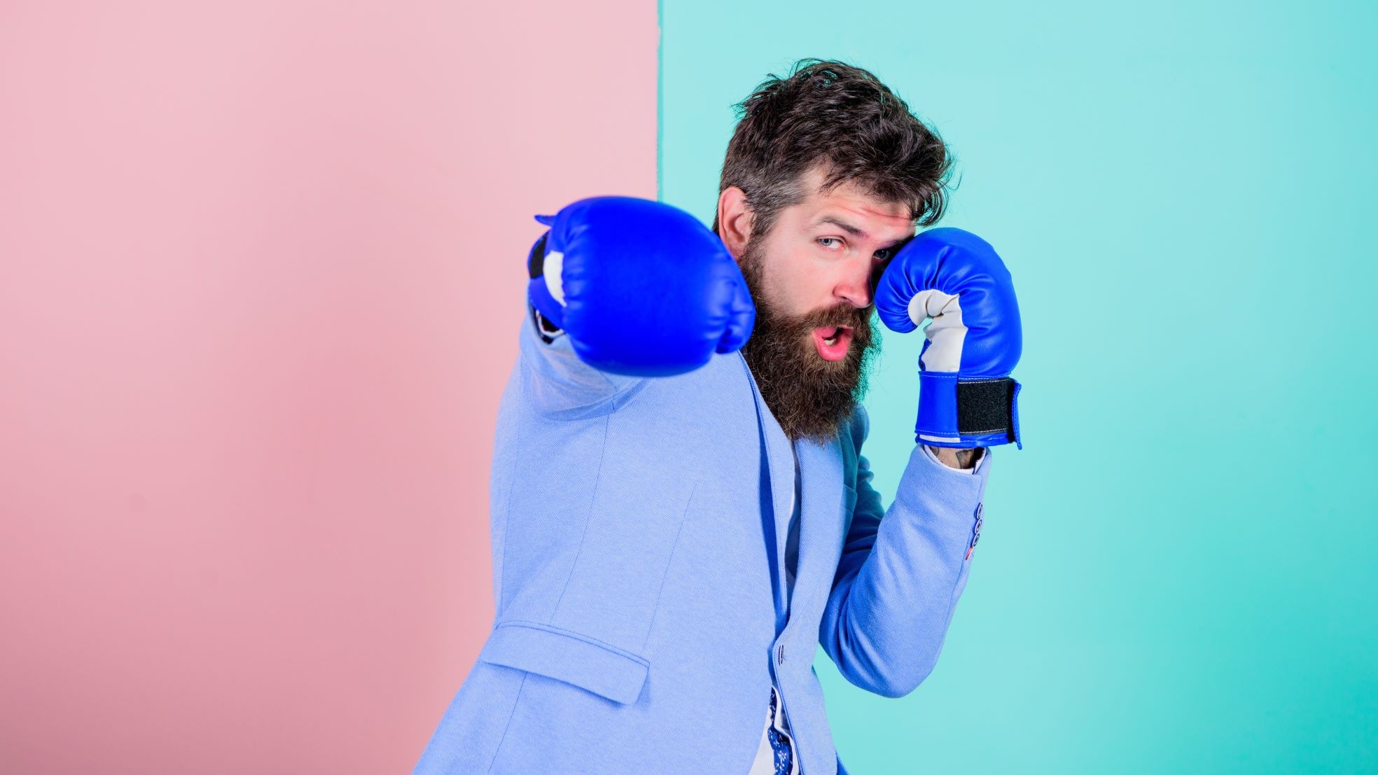 Boksende ondernemer. Shutterstock