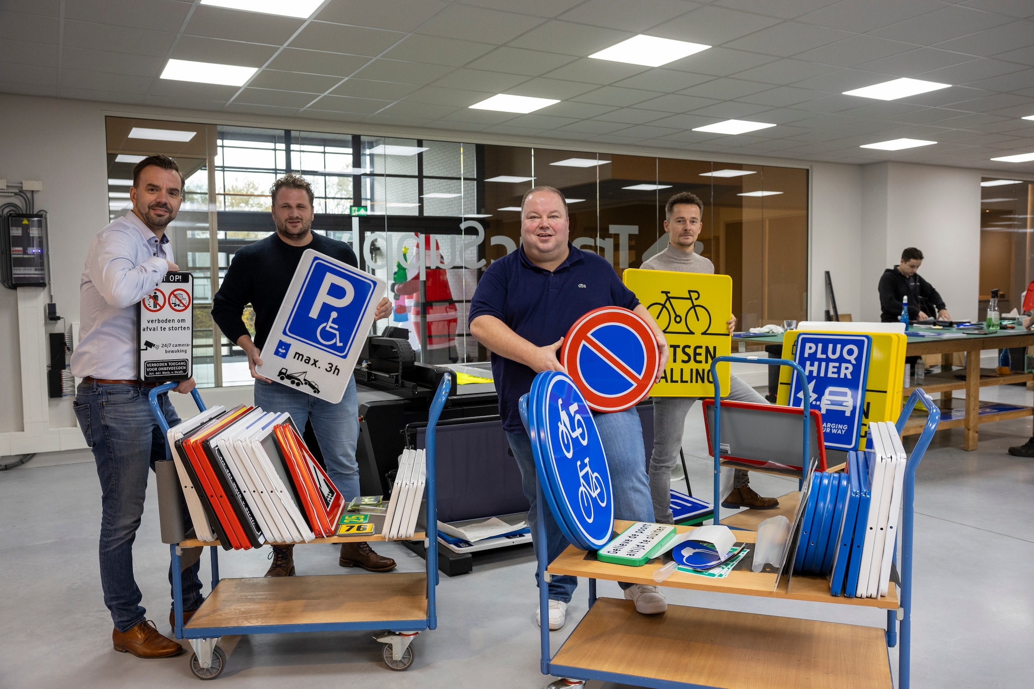 Het management van TrafficSupply. Het management van TrafficSupply. Foto: Henri van der Beek