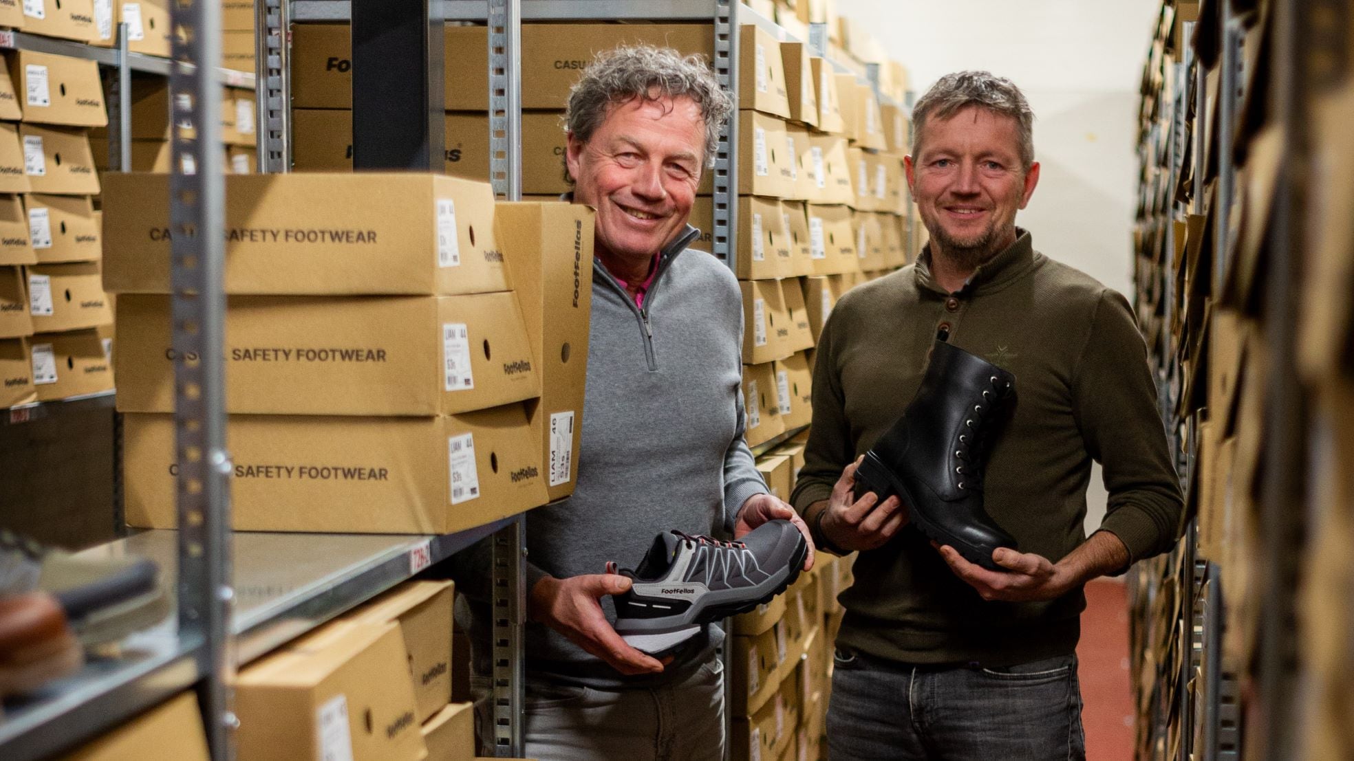 FootFellas-oprichters Ronny van der Wegen en Carl van der Putten. FootFellas-oprichters Ronny van der Wegen en Carl van der Putten. Foto: FootFellas