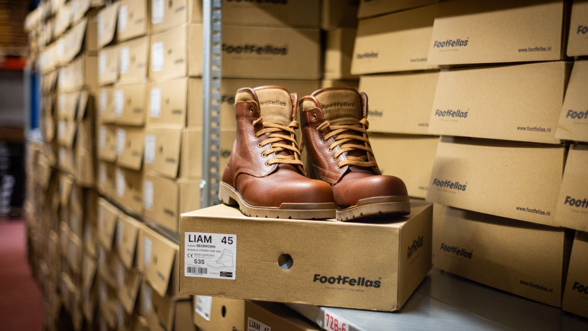 FootFellas-veiligheidsschoenen. FootFellas-veiligheidsschoenen. Foto: FootFellas