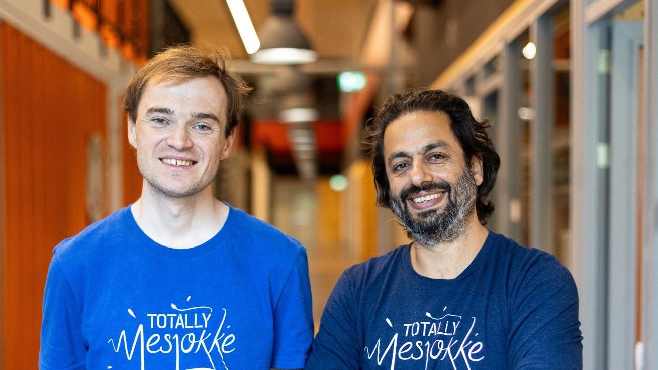 Mesjokke-oprichters Per Vonk (links) en Luc Janssens. Mesjokke-oprichters Per Vonk (links) en Luc Janssens. Foto: Mesjokke
