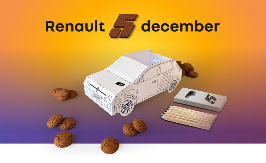 Renault 5 december-actie. Afbeelding: Buro N11.