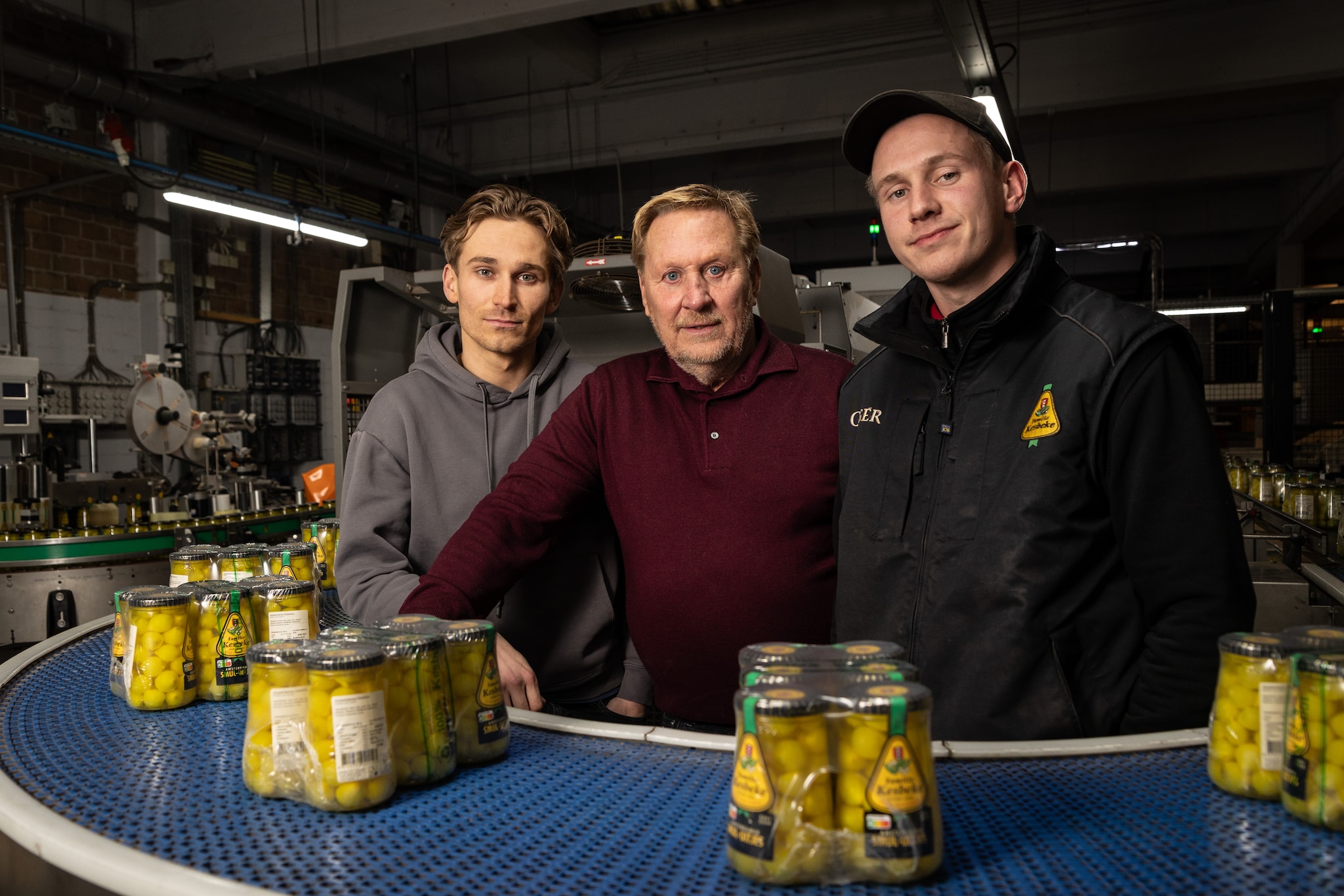 De Familie Kesbeke in de Kesbeke fabriek. De familie Kesbeke in de Kesbeke-fabriek. Foto: Daphne Lucker.