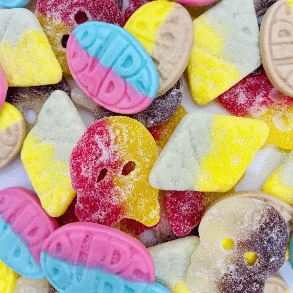 Het bijzondere aan het Zweedse snoepgoed van Bubs, dat een stuk duurder is dan Nederlands snoep, is dat er maar vijf vormpjes, maar eindeloos veel smaken en kleuren zijn. Foto: Candyfestival