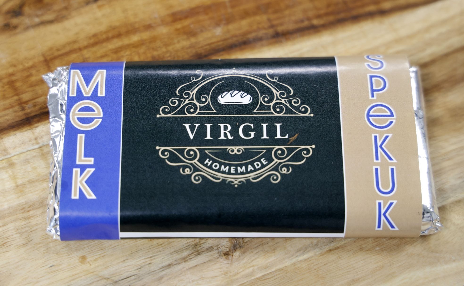 Virgil Homemade-chocoladereep. Virgil Homemade-chocoladereep. Eigen foto
