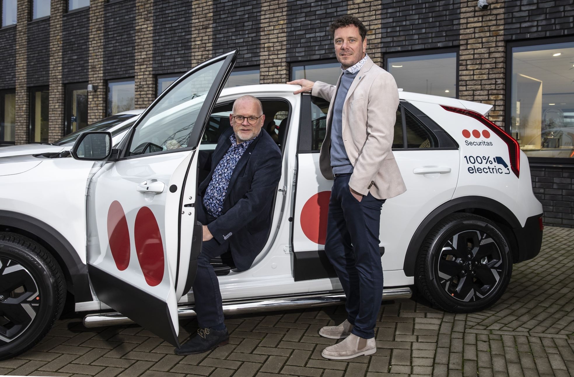 Han Lemkes (Securitas) en Lex Rutten (Kia). Foto: Inge Dingena-Mol