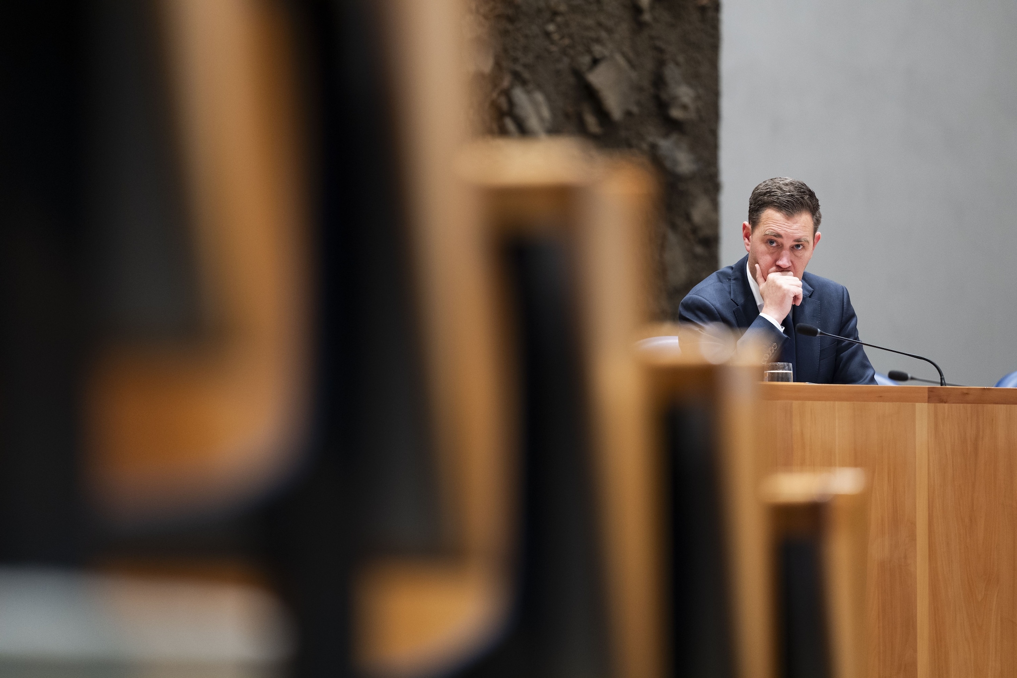 2024-12-18 15:30:33 DEN HAAG - Minister van Financien Eelco Heinen tijdens een debat over de Najaarsnota 2024 in de Tweede Kamer. ANP JEROEN JUMELET Eelco Heinen, de minister van Financiën in het kabinet-Schoof, in de Tweede Kamer. Foto: ANP