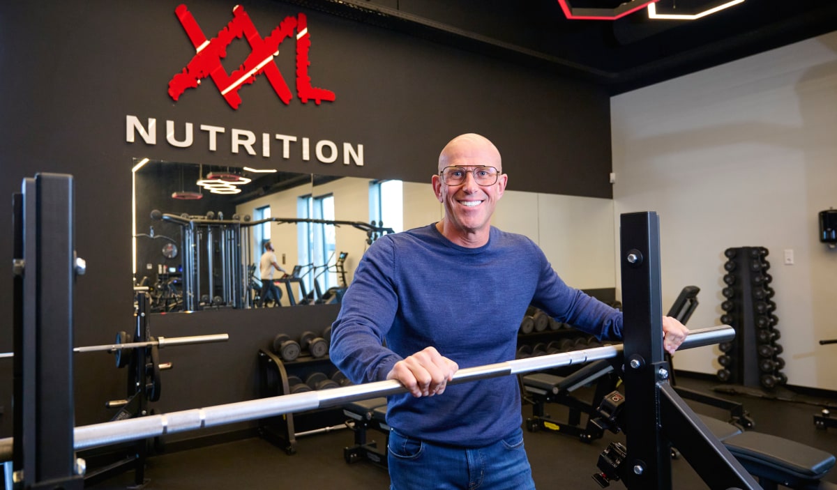 René van der Zel, oprichter XXL Nutrition René van der Zel, oprichter XXL Nutrition Foto: Van Assendelft