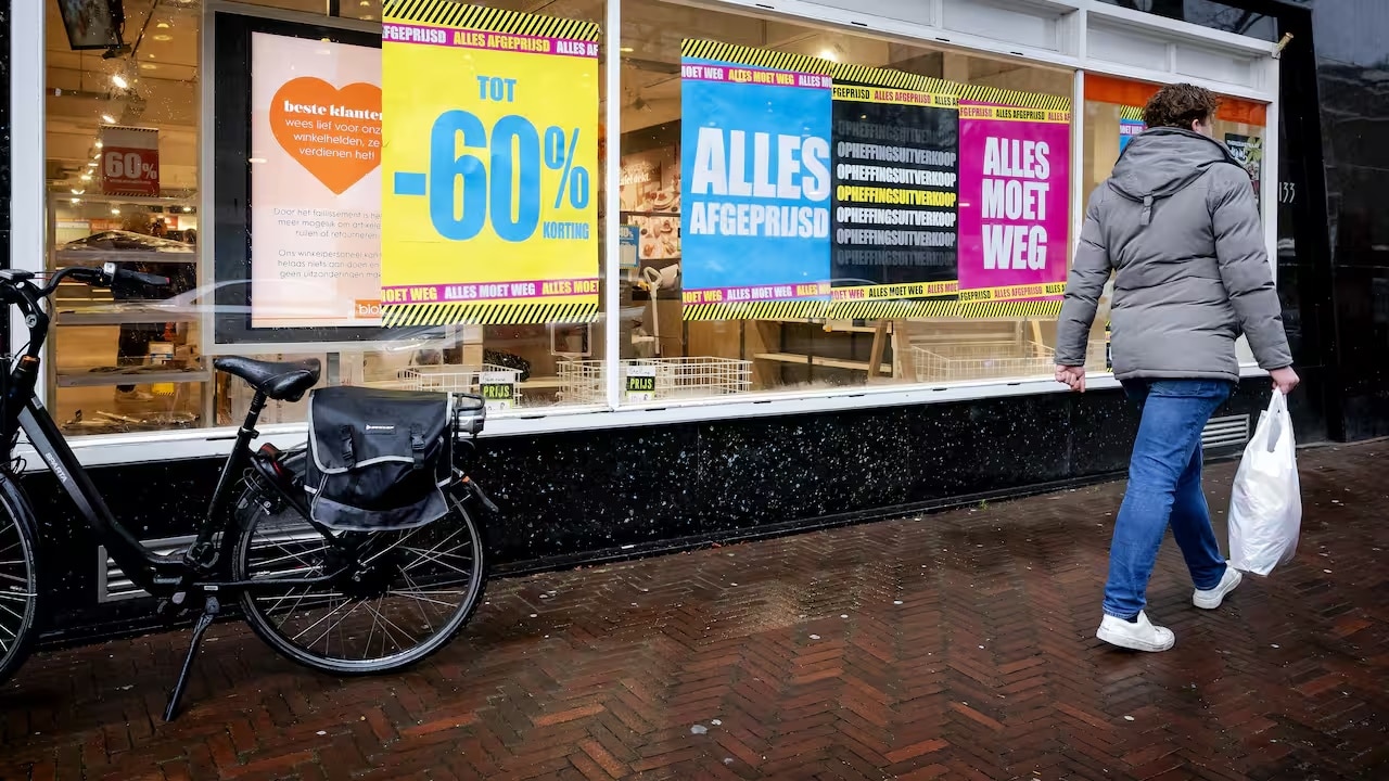 Blokker-winkel met uitverkoop. Blokker-winkel met uitverkoop. Foto: ANP, via NU.nl