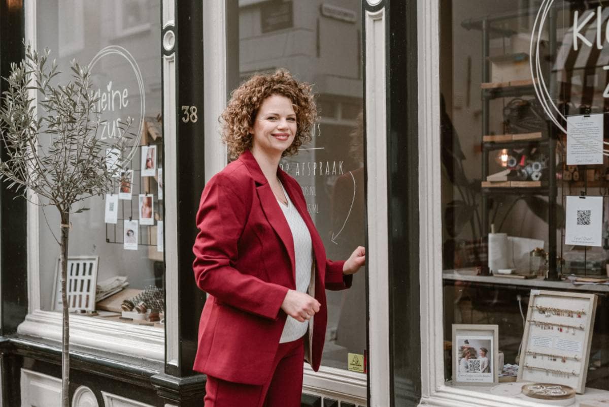 Janine van Vliet in De Ondernemer Live. Foto: Koken met Cijfers. Janine van Vliet in De Ondernemer Live. Foto: Koken met Cijfers.