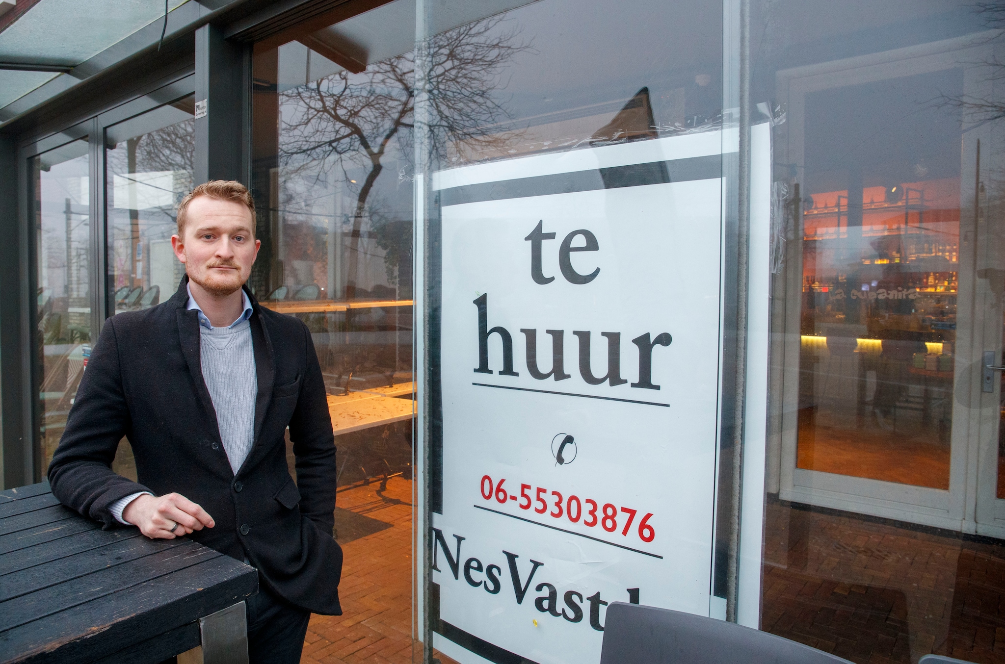 Ruben Kooij bij de plek in Ede waar zijn droom uiteenspatte. Ruben Kooij bij de plek in Ede waar zijn droom uiteenspatte. Foto: Herman Stöver