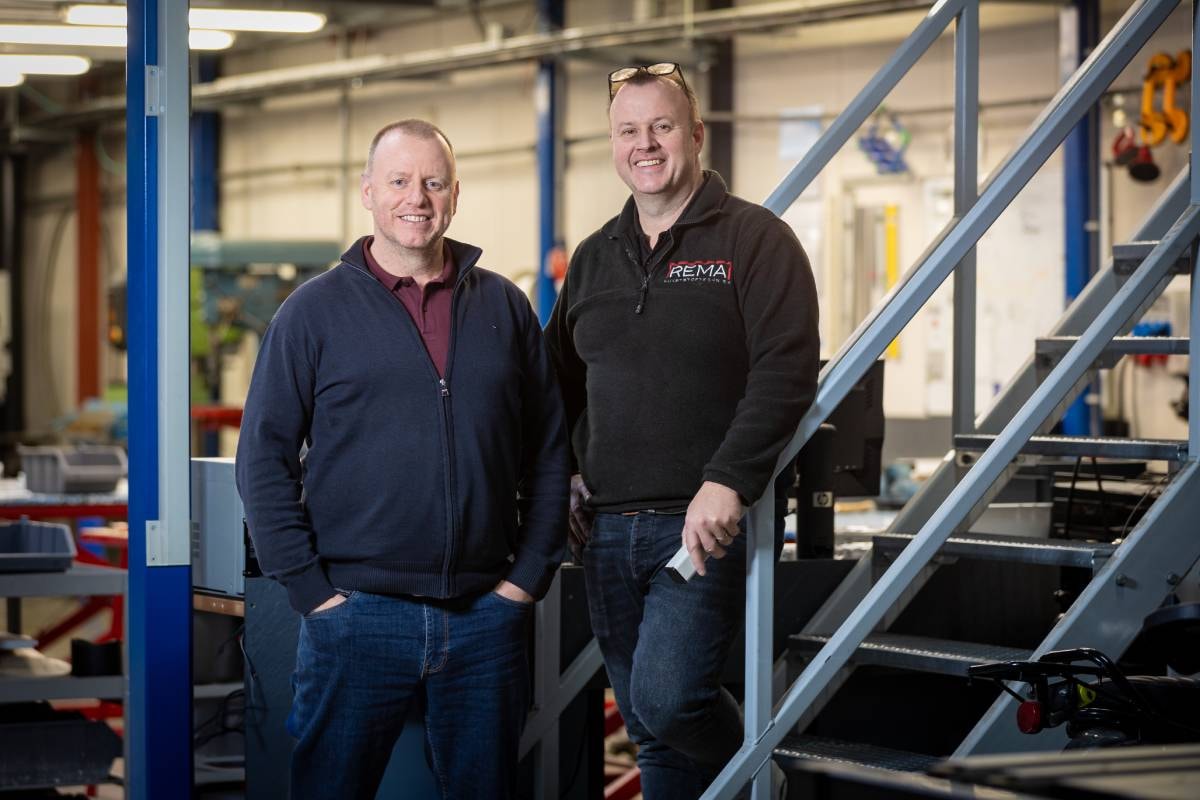 René Martens en Marcel Martens, eigenaren van kunststofbewerkingsbedrijf Rema Plastics. Foto: Voldaan René Martens en Marcel Martens, eigenaren van kunststofbewerkingsbedrijf Rema Plastics. Foto: Voldaan