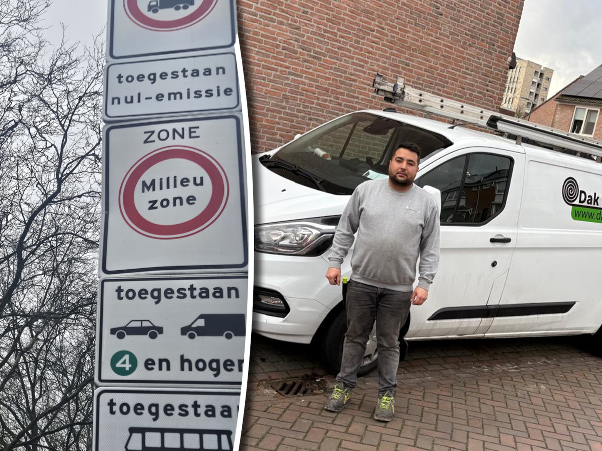 nul emissiezone binnenstad milieuzone stukadoor schilder dakdekker delft bedrijfswagens