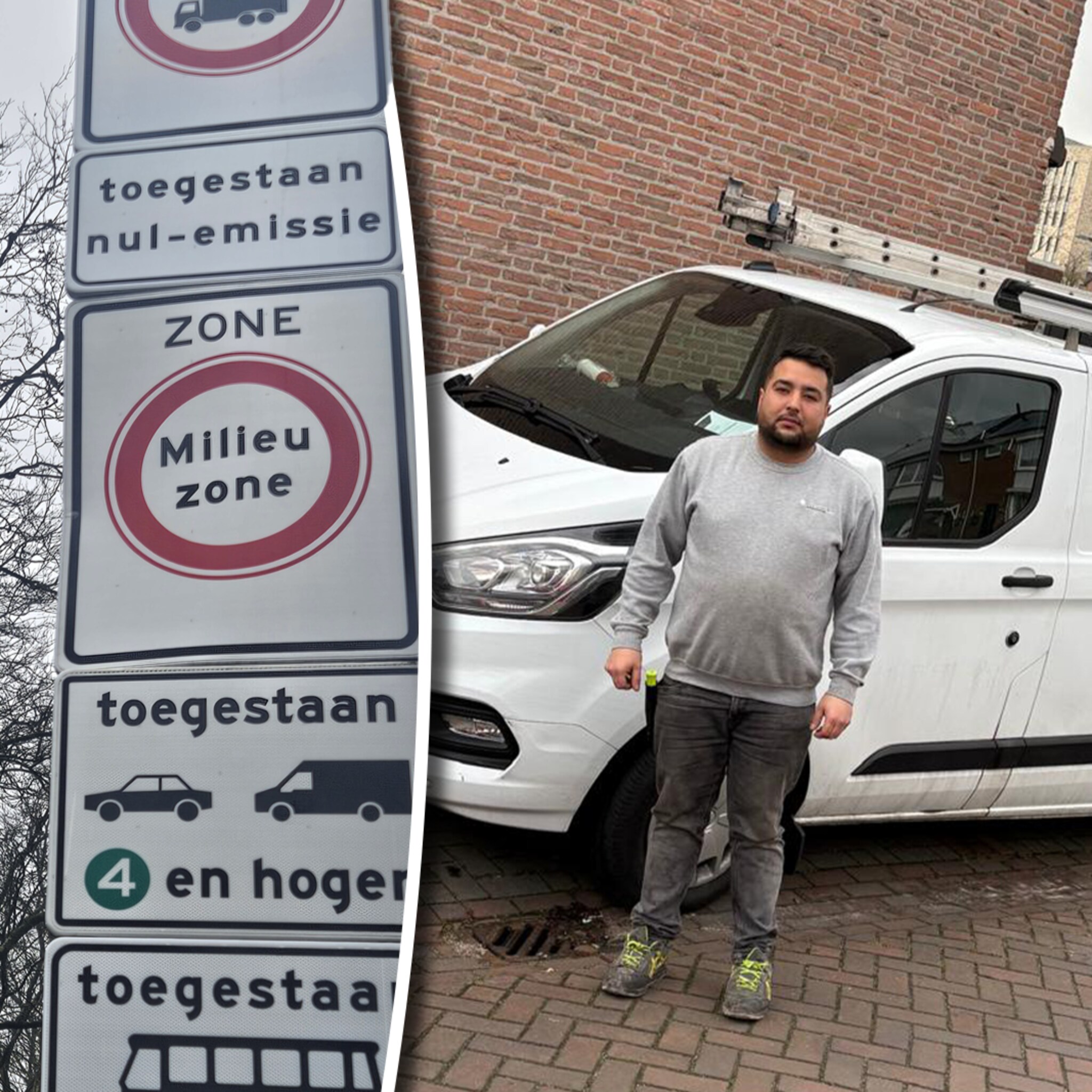 nul emissiezone binnenstad milieuzone stukadoor schilder dakdekker delft bedrijfswagens