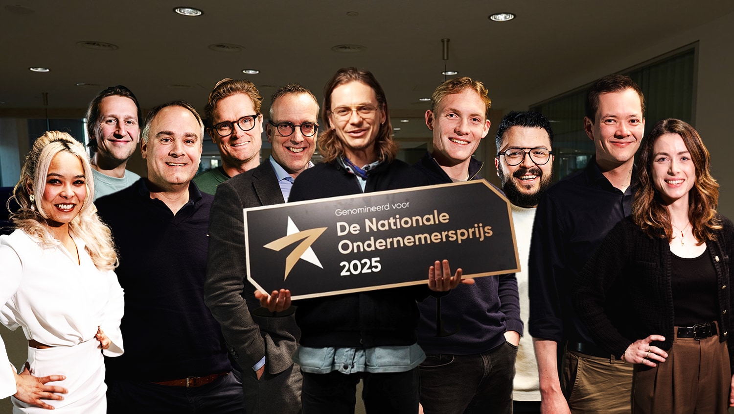 De 10 genomineerden van De Nationale Ondernemersprijs 2025. Fotocompilatie van genomineerden van De Nationale Ondernemersprijs 2025. Foto: Marlies Wessels