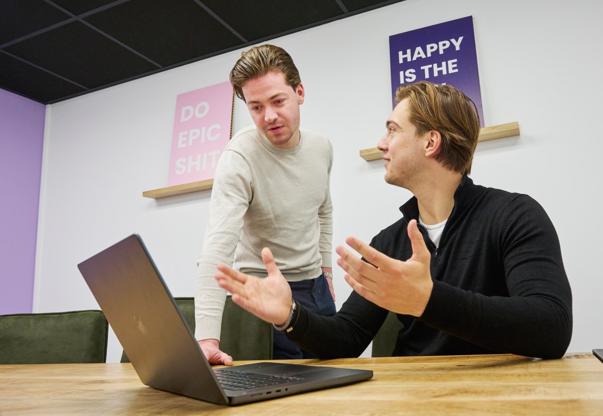 Sierd Zijlstra en Willem van den Eertwegh van HappyBed Sierd Zijlstra en Willem van den Eertwegh van HappyBed Foto: VanAssendelft