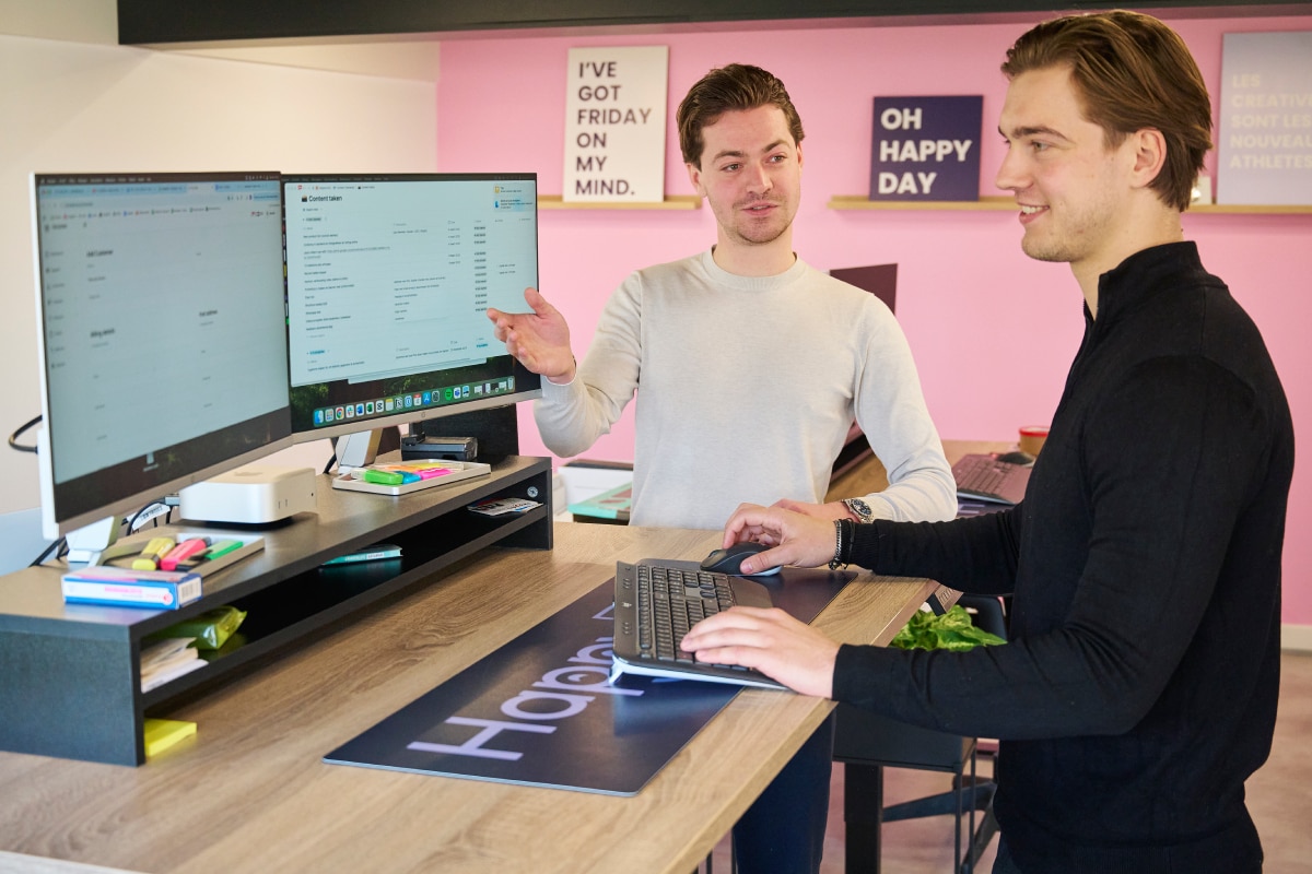 Sierd Zijlstra en Willem van den Eertwegh van HappyBed Sierd Zijlstra en Willem van den Eertwegh van HappyBed Foto: Van Assendelft