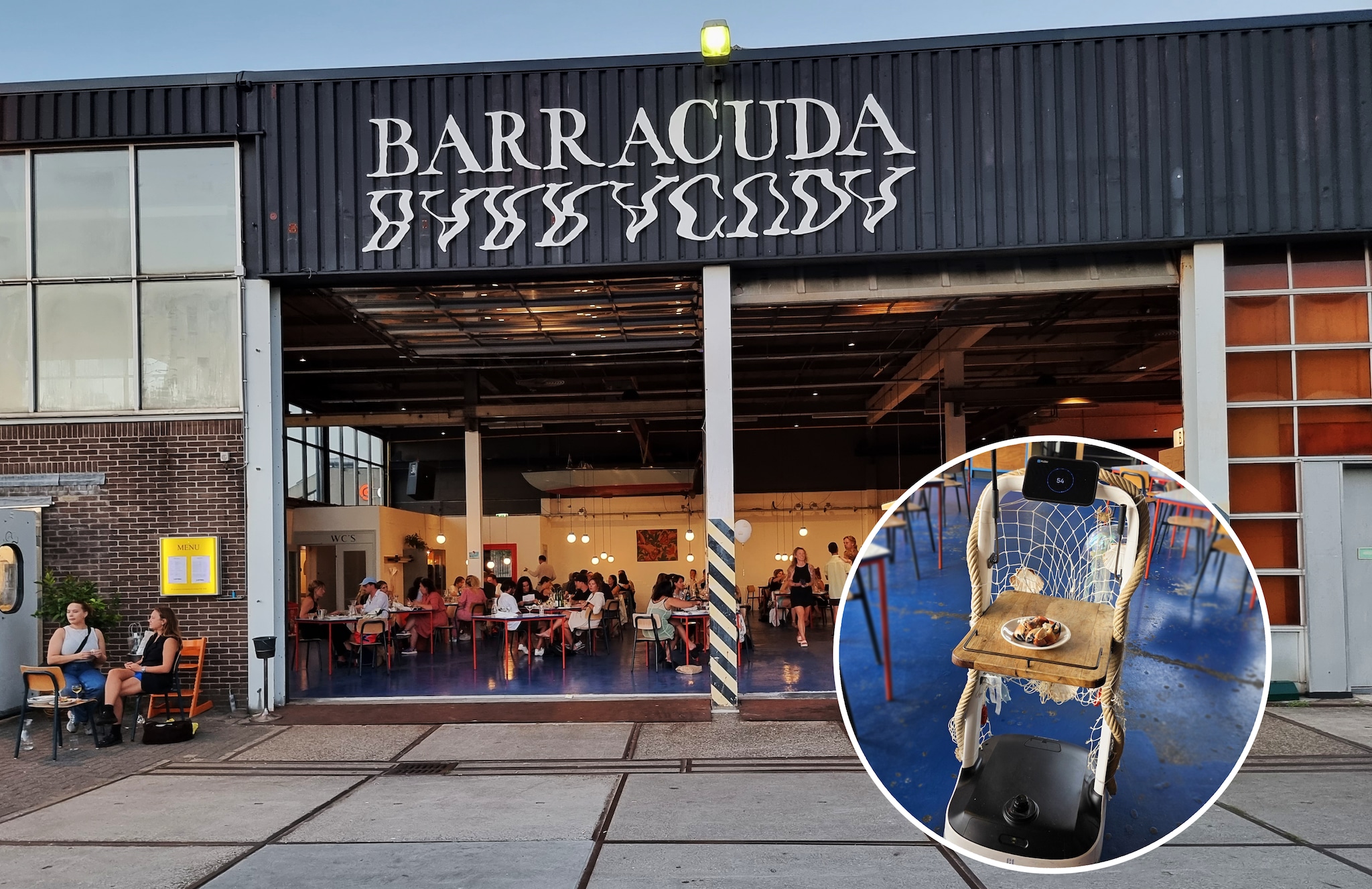 Tarbot: de robot van visrestaurant Barracuda. Tarbot: de robot van visrestaurant Barracuda.