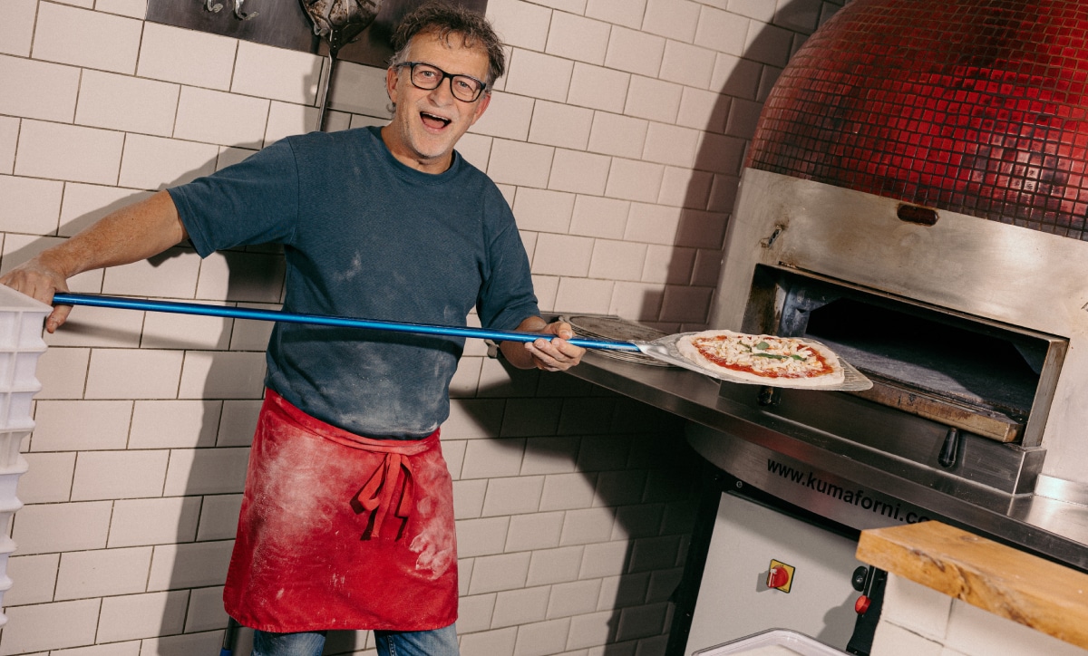 Chef Erik maakt pizza Chef Erik Foto: Tanno Witkamp
