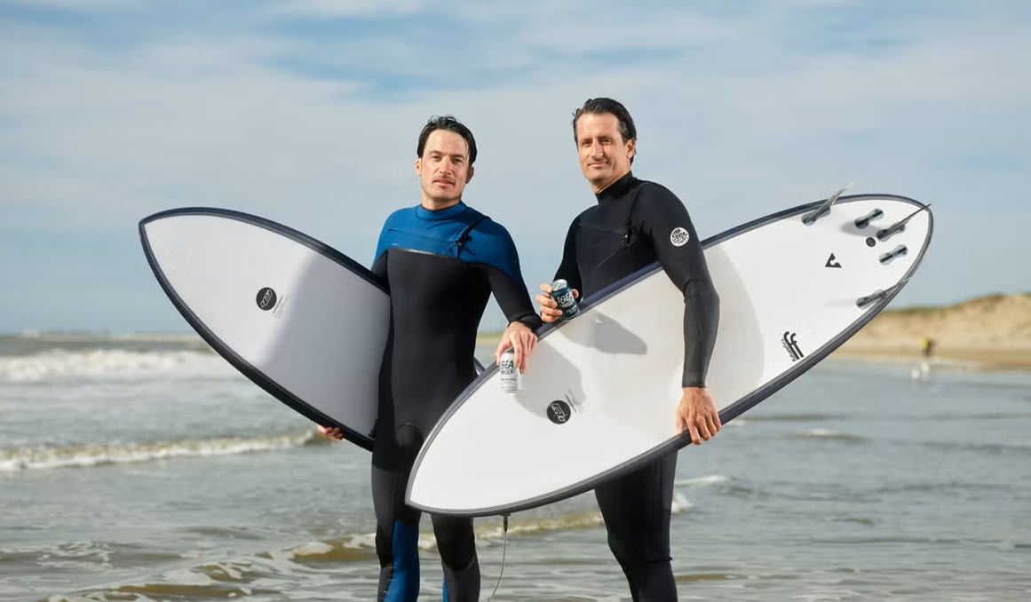 Tammo (rechts) en Jort Wildschut. Tammo (rechts) en Jort Wildschut. Foto: SEA Water