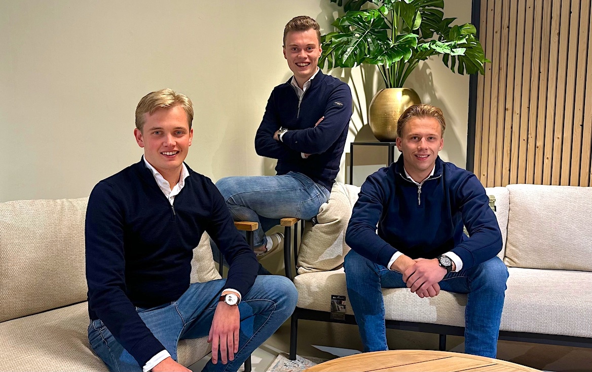 Niek, Daan en Frank, oprichters en eigenaren van Loungesetland. Niek, Daan en Frank, oprichters en eigenaren van Loungesetland. Eigen beeld