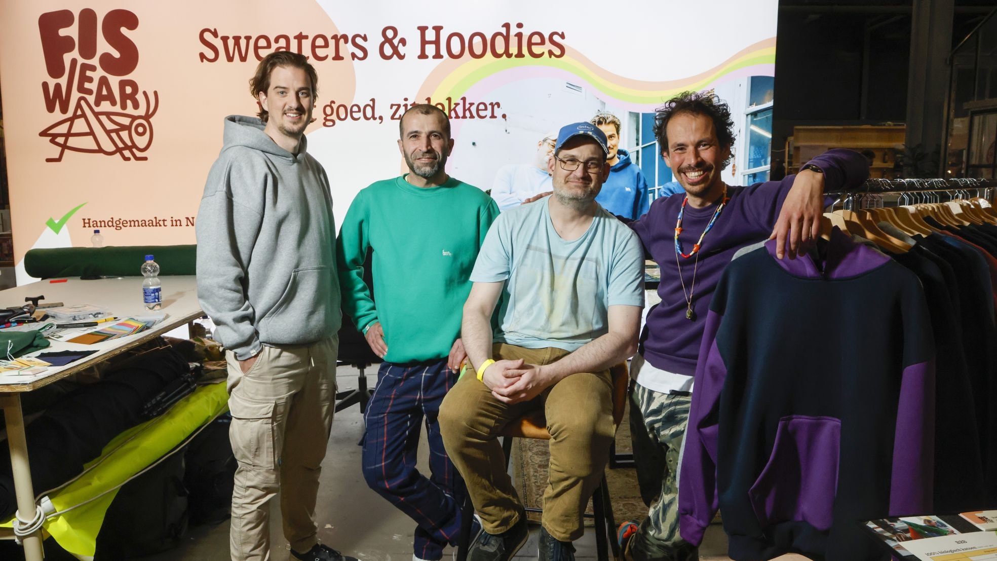 De mannen achter Fiswear. De mannen achter Fiswear. Foto: Ruud Voest