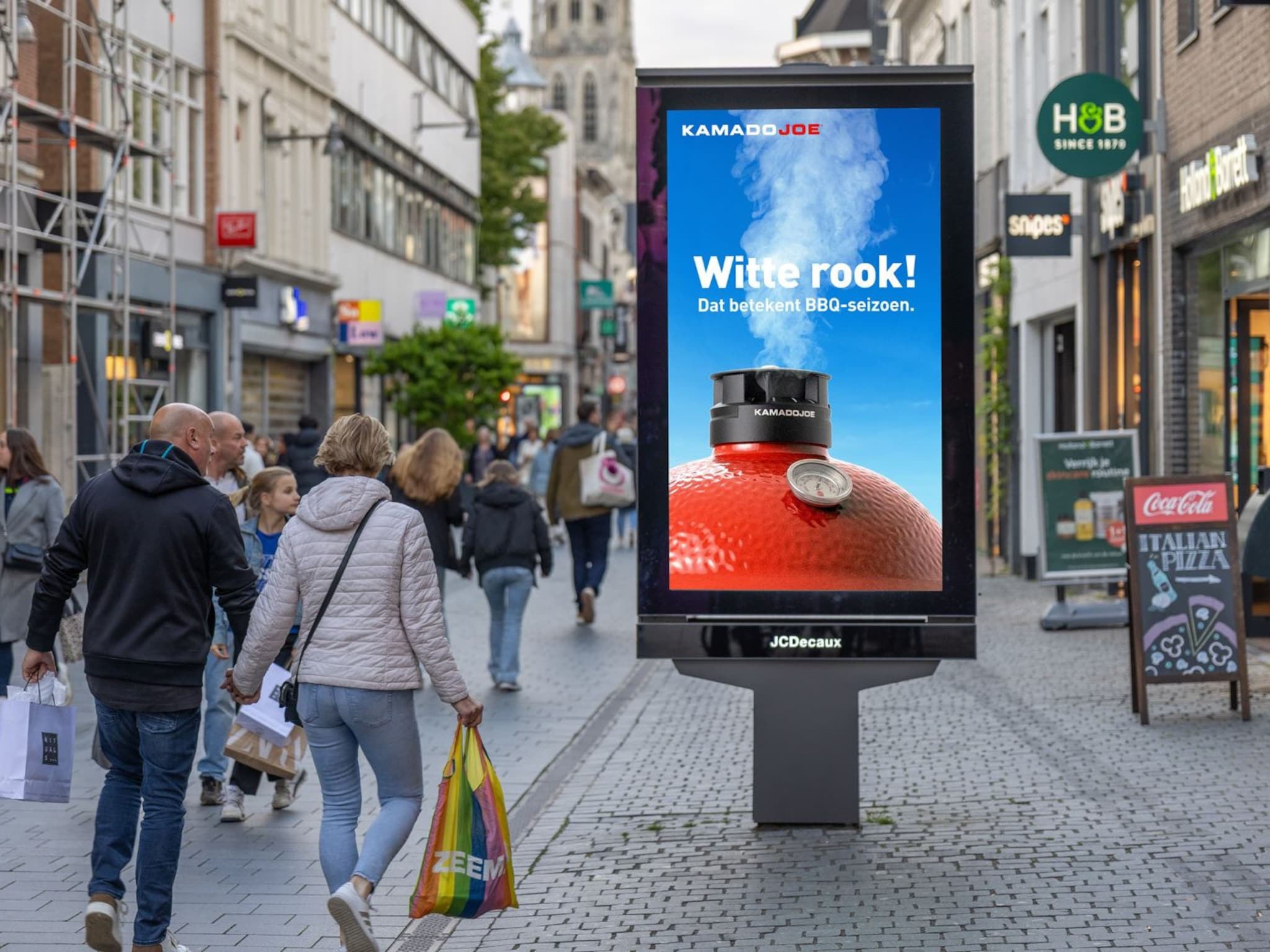 kamado joe bbq reclame paus leo xiv witte rook stunt