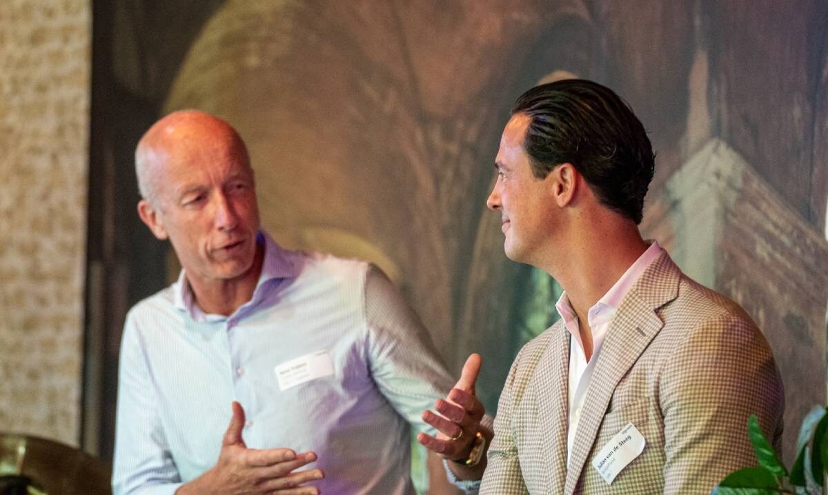 René Frijters en Julian van de Steeg (Bridgefund). Foto: nlgroeit René Frijters en Julian van de Steeg (Bridgefund). Foto: nlgroeit