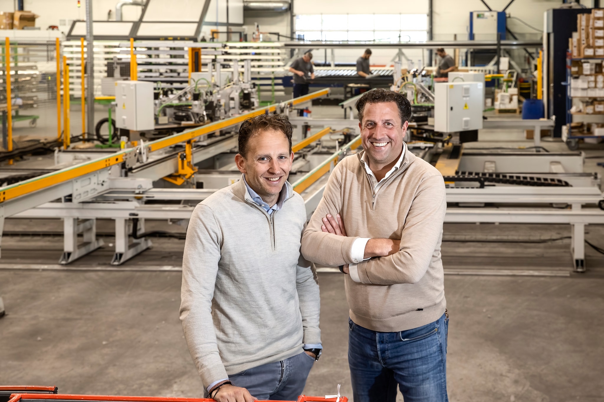 De Broers Mark en Bart staan aan het roer bij het familiebedrijf Van Oorschot Aluminium in Helmond. René Manders/DCI Media