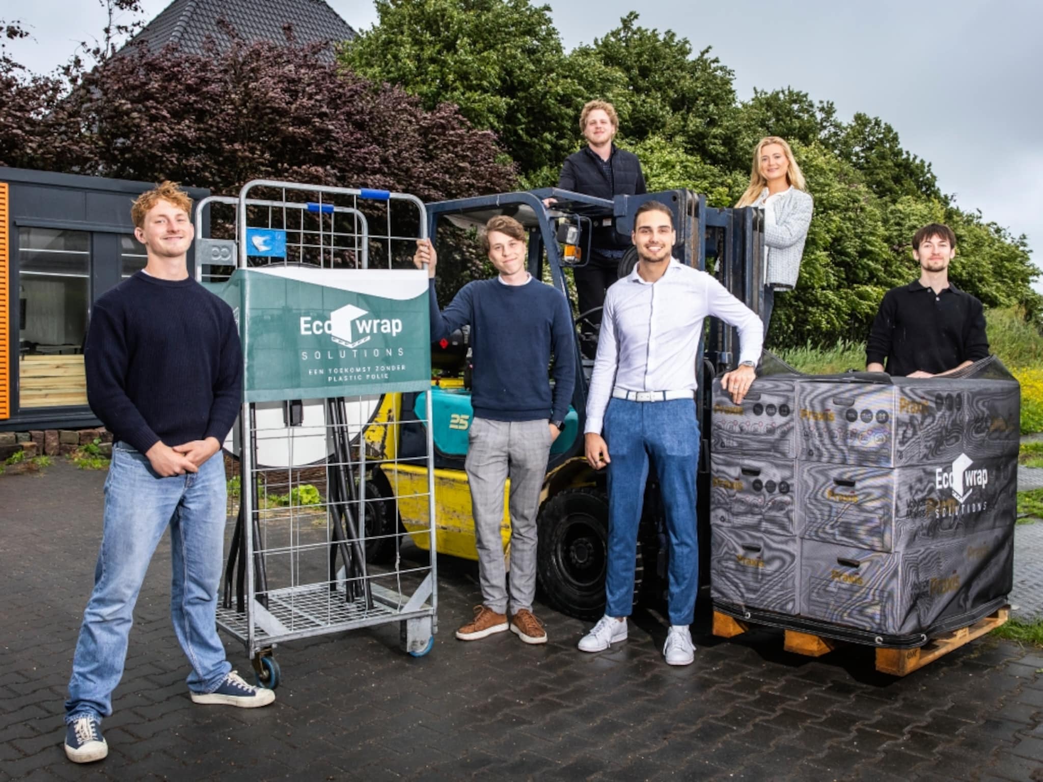 ecowrap solutions duurzame logistiek herbruikbare hoezen pallet rolcontainer