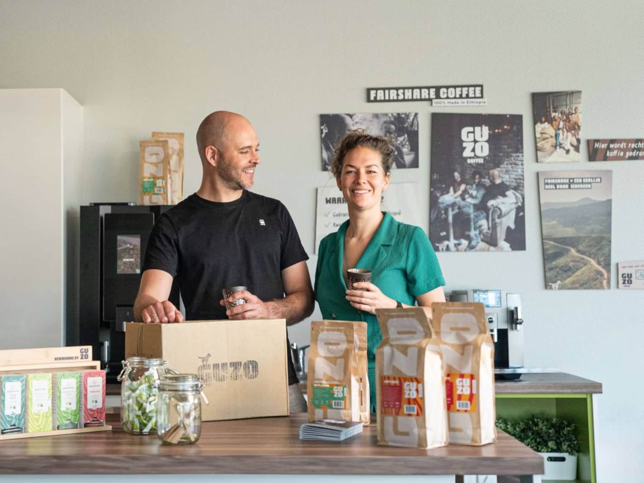 grenzeloos ondernemen ethiopie oeganda crown packaging guzo coffee gerard baukje van der wal