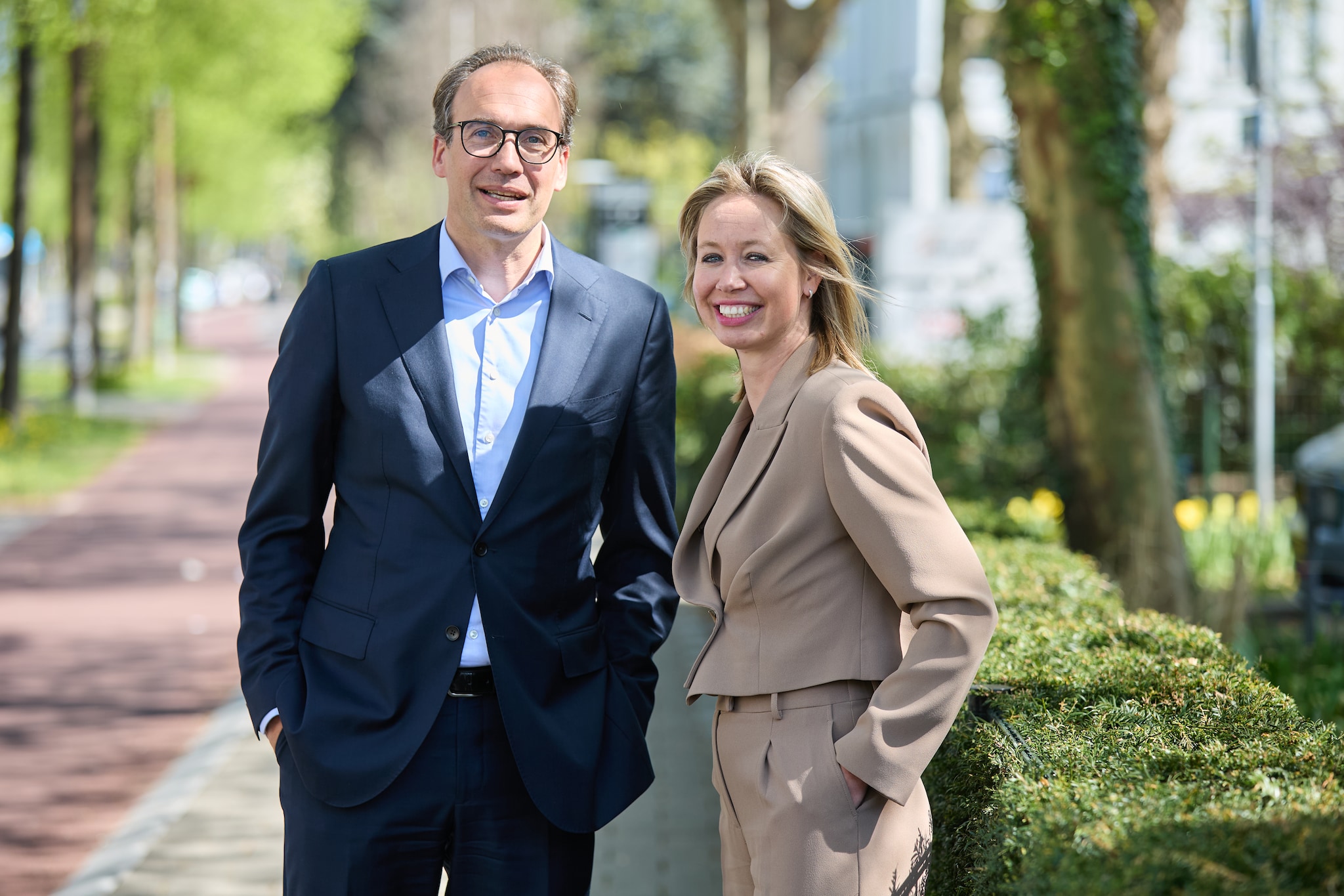 Marike Boersen, partner bij Nysingh Advocaten en Notarissen. Foto: De Ondernemer. Marike Boersen, partner bij Nysingh Advocaten en Notarissen, met collega Rob Klein. Foto: De Ondernemer.