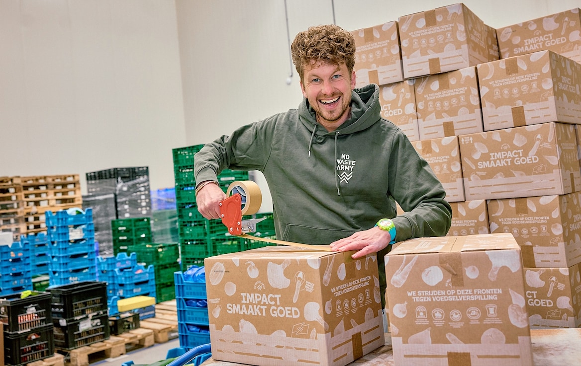 Thibaud van der Steen, mede-oprichter No Waste Army. No Waste Army | Thibaud van der Steen, mede-oprichter No Waste Army.