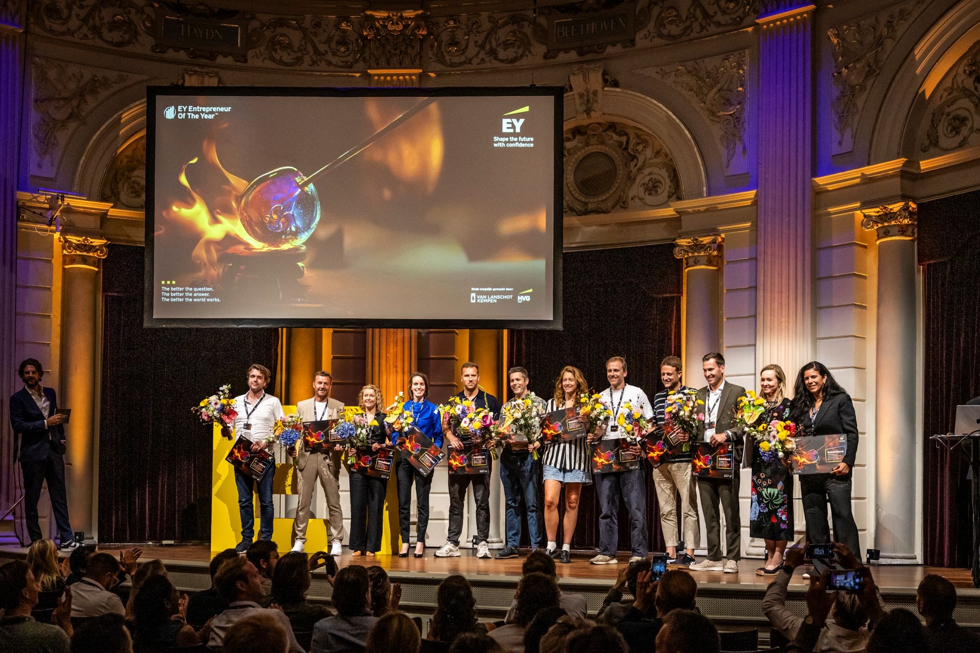 EY De genomineerden van de 29e editie van de EY Entrepreneur Of The Year 2025 Foto: EY