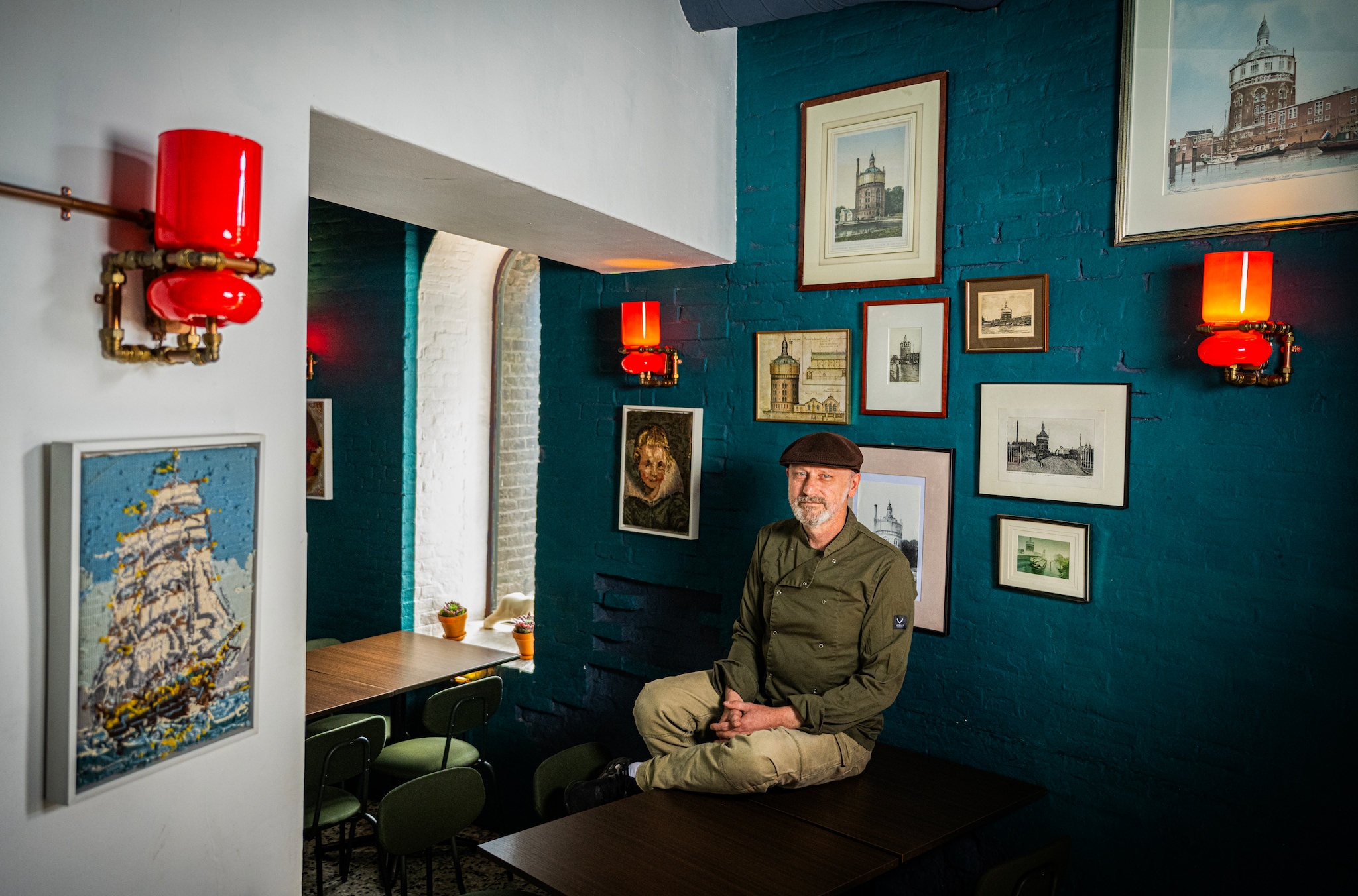 Richard nam het restaurant in 2020 over, precies één week voor de coronacrisis uitbrak. Foto: Frank de Roo Richard nam het restaurant in 2020 over, precies één week voor de coronacrisis uitbrak. Foto: Frank de Roo