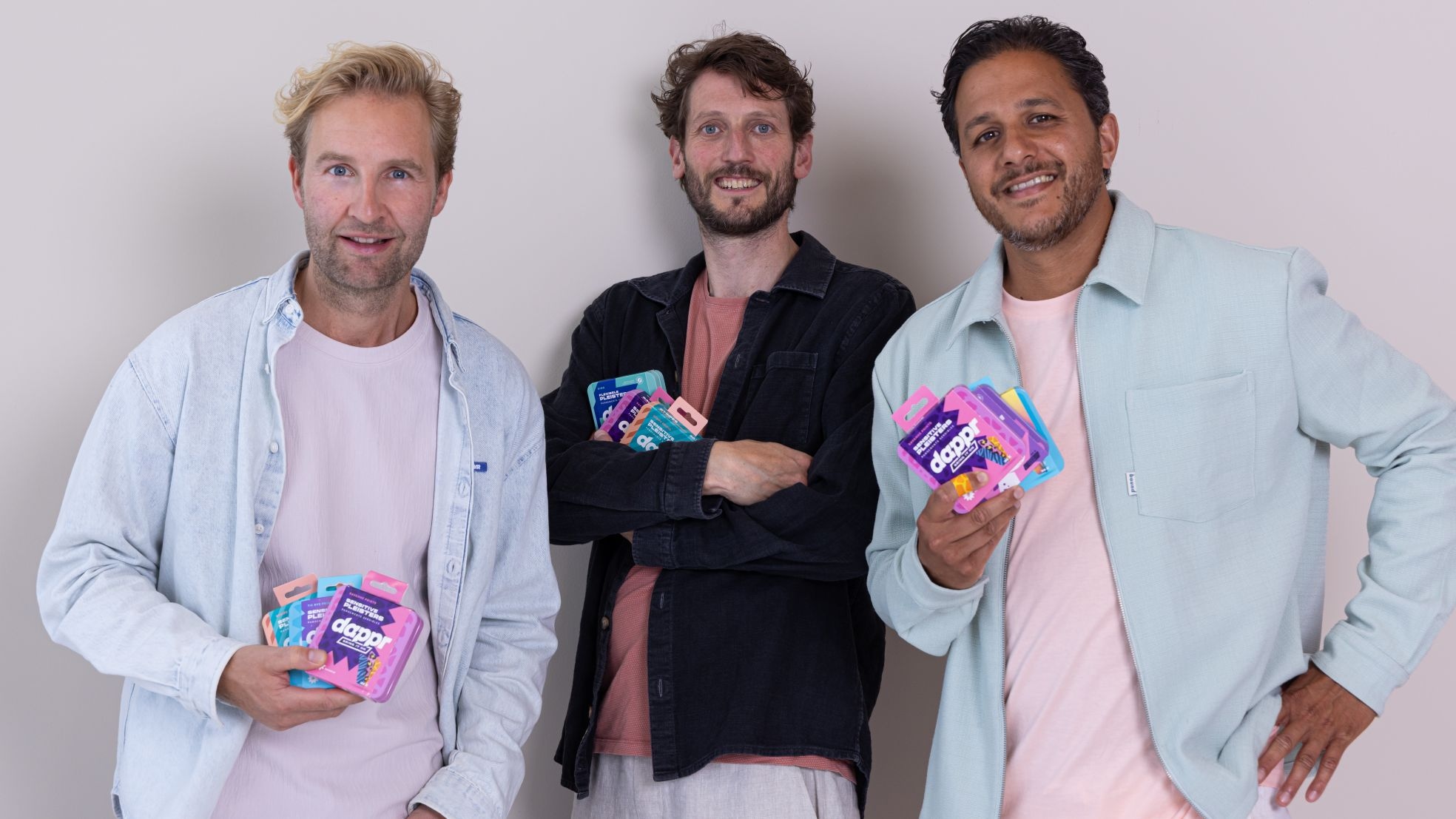 De ondernemers achter Dappr, v.l.n.r.: Jochum Damstra, Gert Jan van den Brink en Amar Thomas. De ondernemers achter Dappr, v.l.n.r.: Jochum Damstra, Gert Jan van den Brink en Amar Thomas. Foto: Dappr