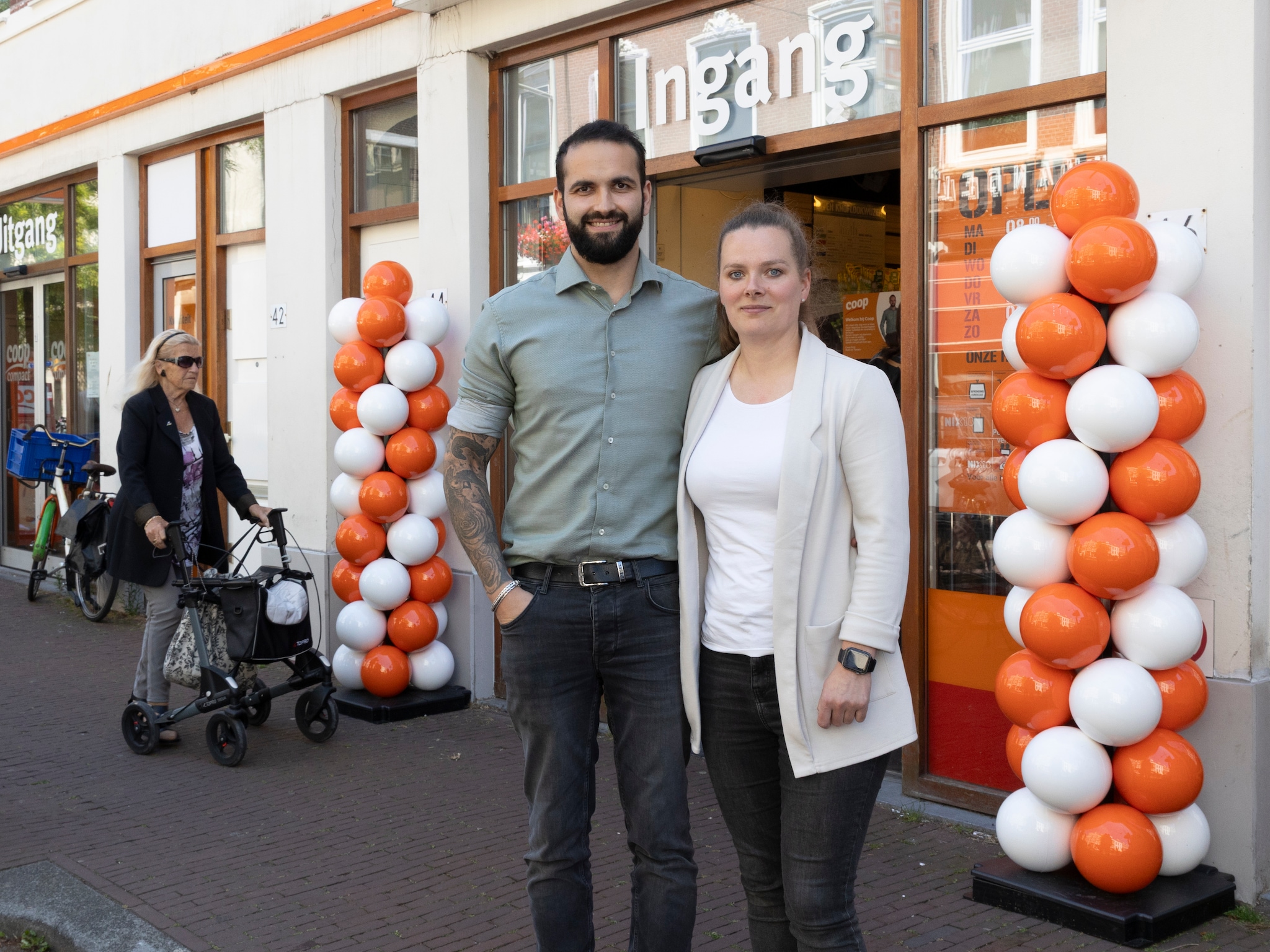 roan smit tamara redegeld coop plus liefde koppel den haag opening supermarkt