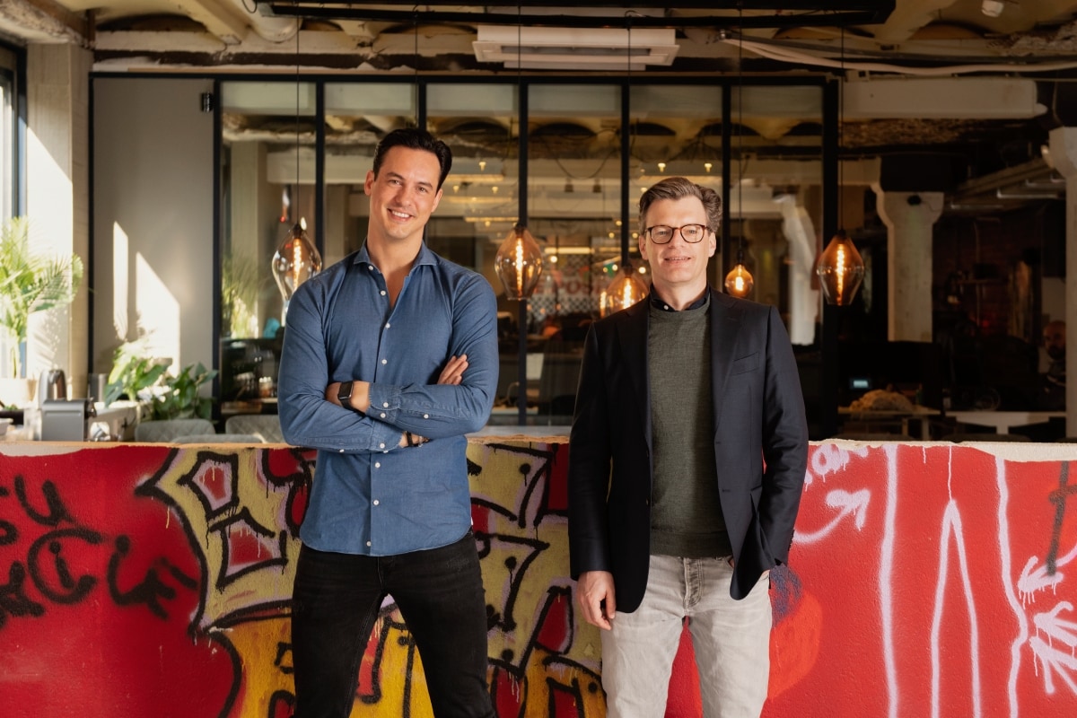 Oprichters BridgeFund Julian van de Steeg (links) en Rutger Quispel.  Oprichters BridgeFund Julian van de Steeg (links) en Rutger Quispel. Foto: BridgeFund