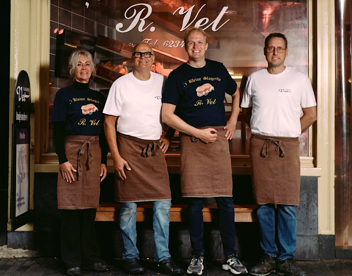 Het team van lLagerij Vet. Foto: Slagerij Vet x Bonne | Het team van lLagerij Vet.