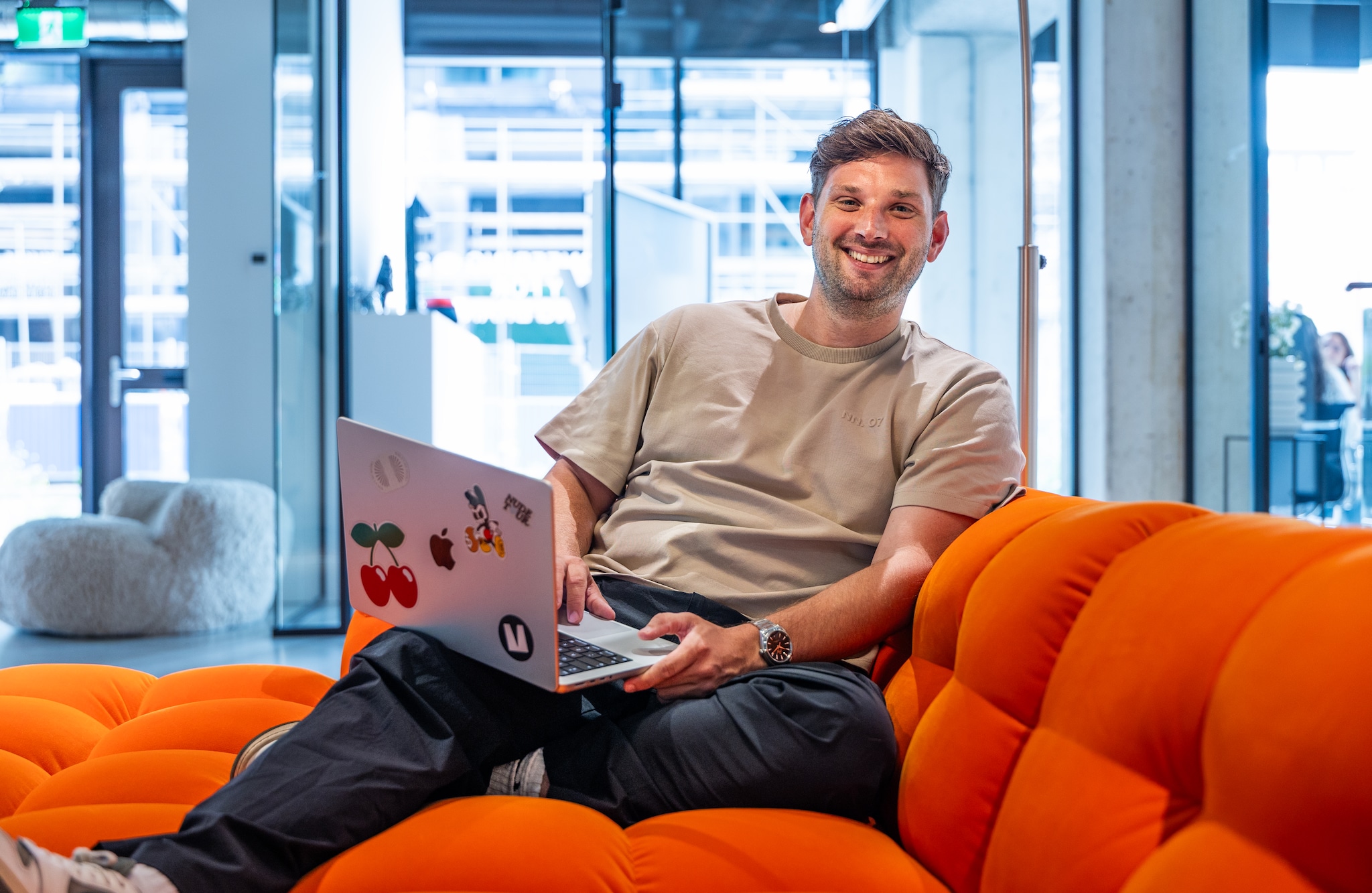 Robert Tammens: „Veel van die bedrijven zijn een beetje vastgeroest en wij maken ze los.’’ foto: Nico Schouten Robert Tammens. Foto: Nico Schouten/AD.
