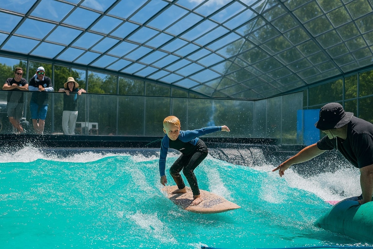 Zo moet de Surf Pill in Amsterdam-Noord eruit komen te zien.  Zo moet de Surf Pill in Amsterdam-Noord eruit komen te zien. Foto: eigen beeld