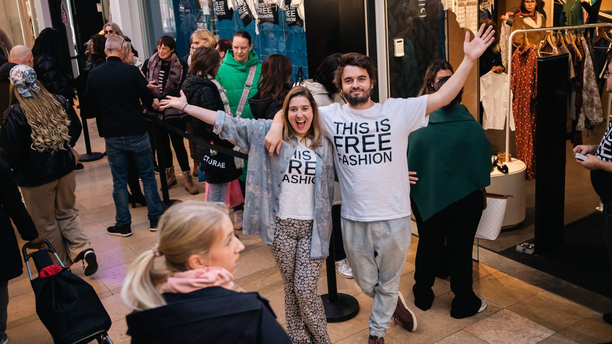 Dieuwertje Vorstenbosch en Lot van Os zijn de oprichters van FREE FASHION. Foto: Eigen foto Dieuwertje Vorstenbosch en Lot van Os zijn de oprichters van FREE FASHION. Foto: Eigen foto