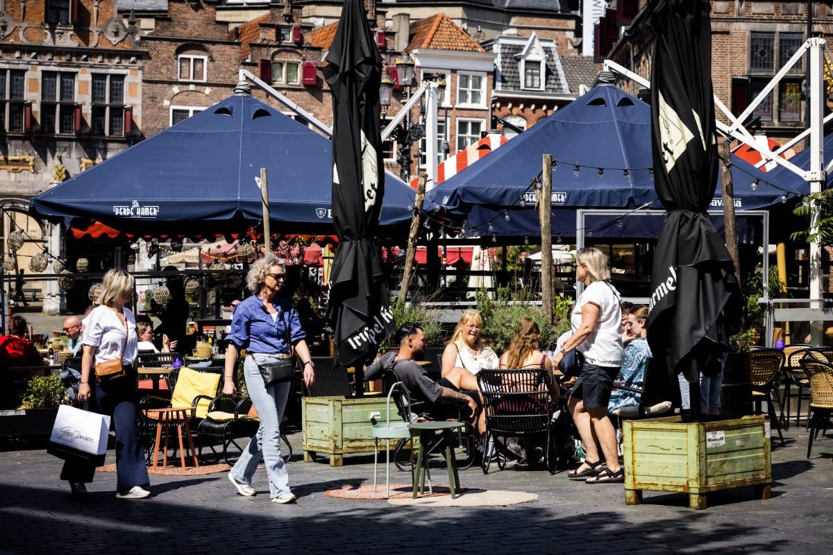 Een terras. Foto: ANP/ROB ENGELAAR
 Een terras. Foto: ANP/ROB ENGELAAR
