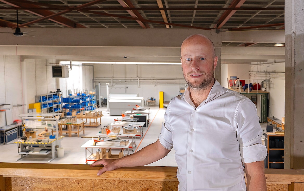 Patrique Zaman, oprichter van droneontwikkelaar Avy. Avy | Patrique Zaman, oprichter van droneontwikkelaar Avy.